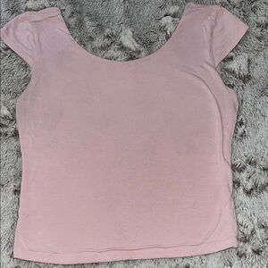 Wild Fable Pink Fitted Cap Sleeve Blouse